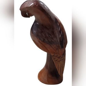 Vintage Hand Carved Alektos Wood Figure